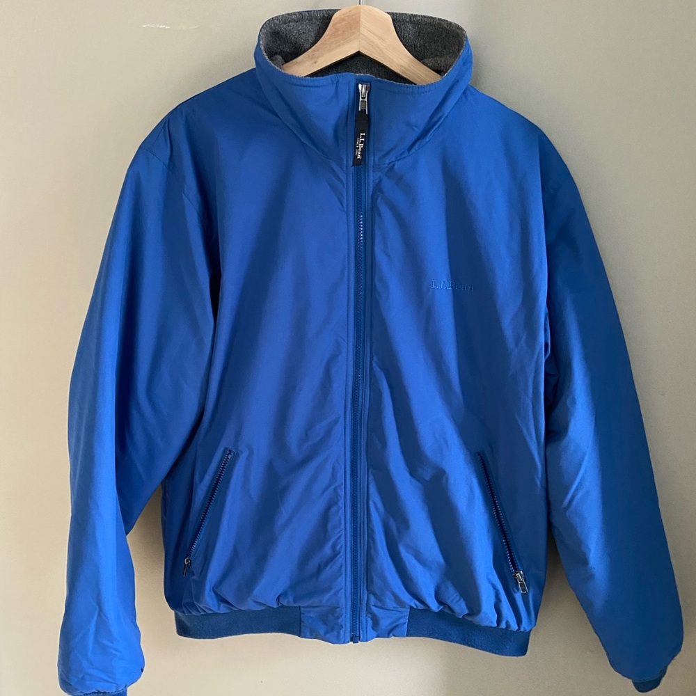 LL Bean Men’s Warm up jacket fleece lined